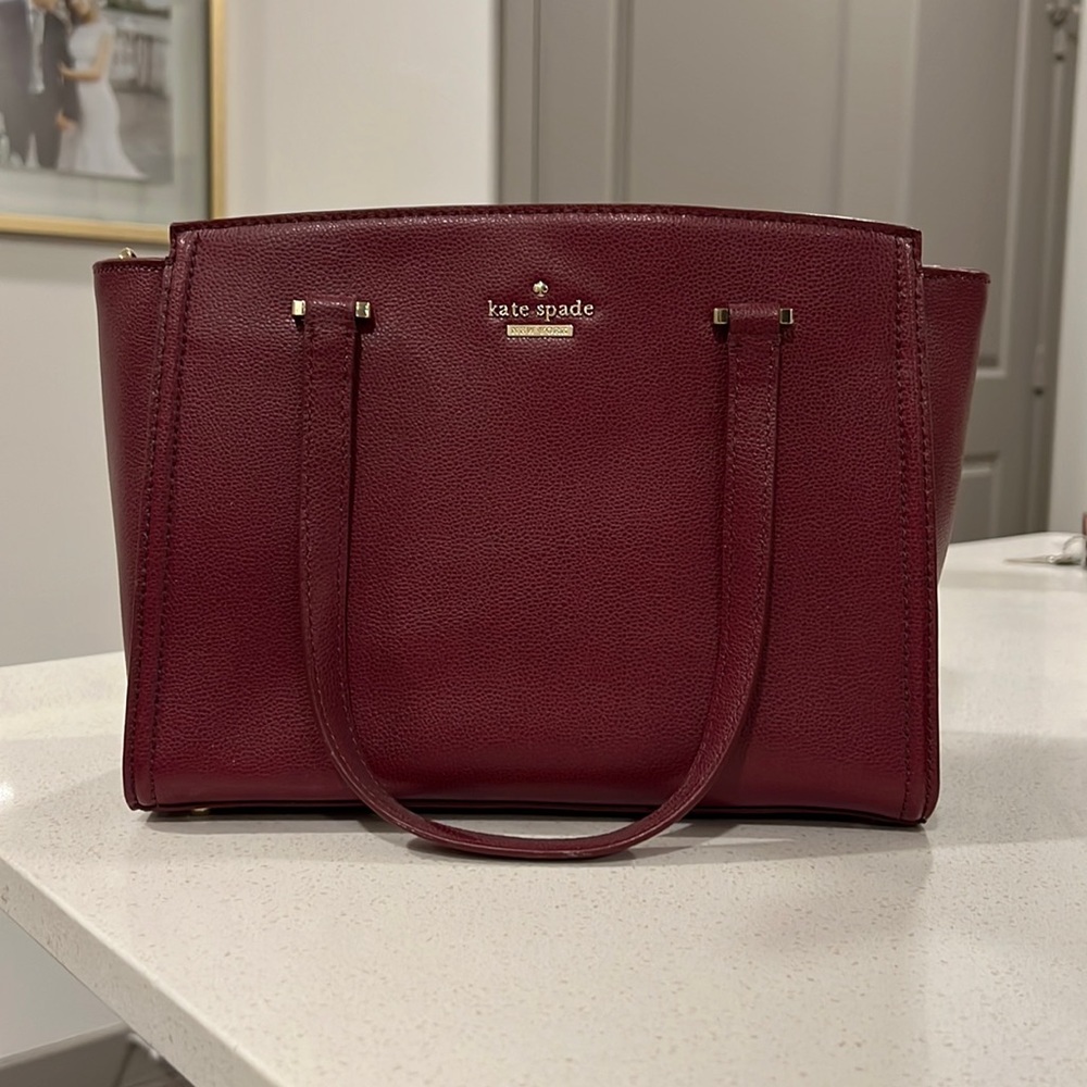 Kate Spade Deep Berry / Burgundy Medium Satchel Bag
